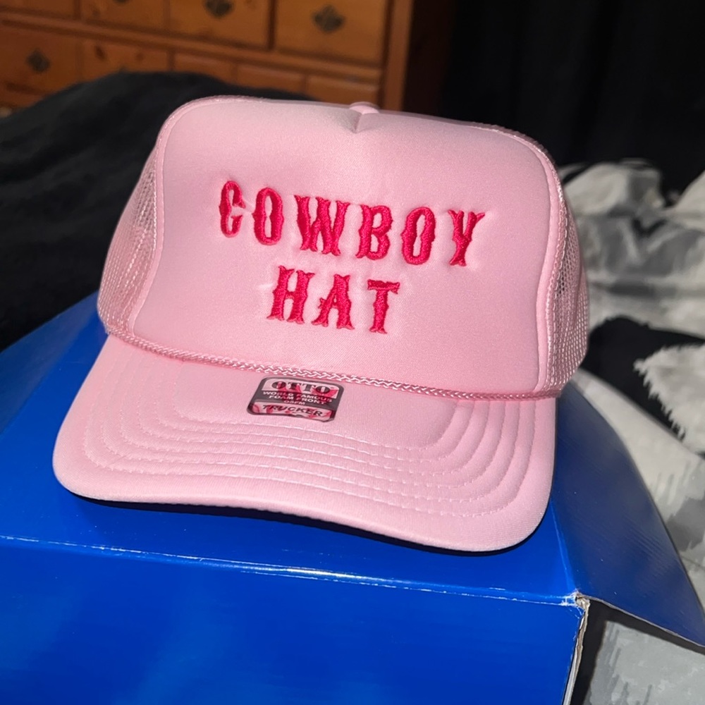 Cowboy hat trucker hat